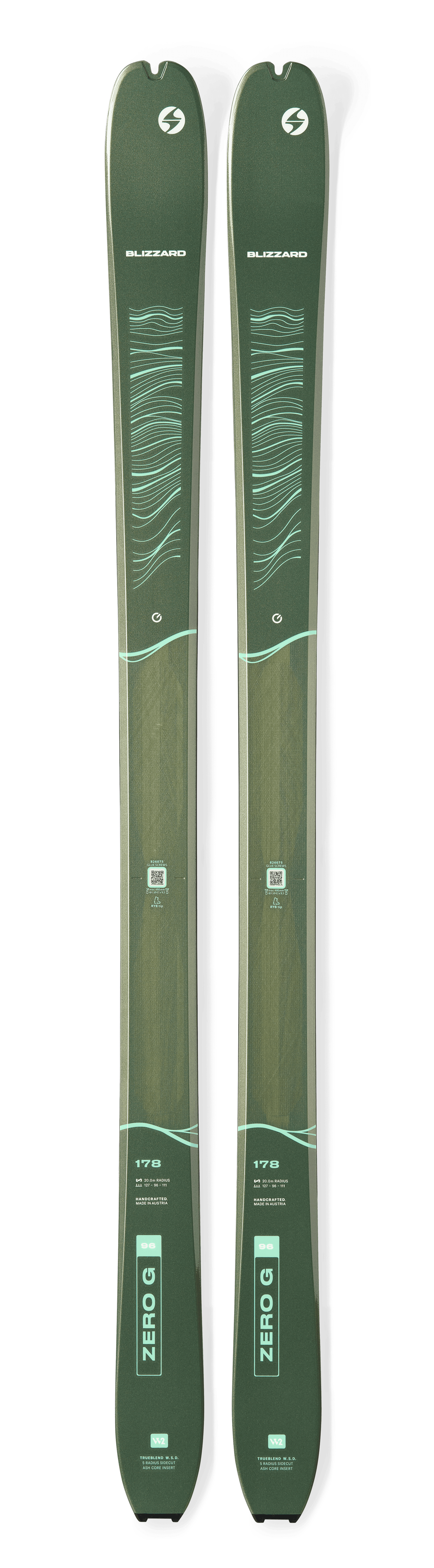 Blizzard Zero G 96 W top sheet, image © Blizzard